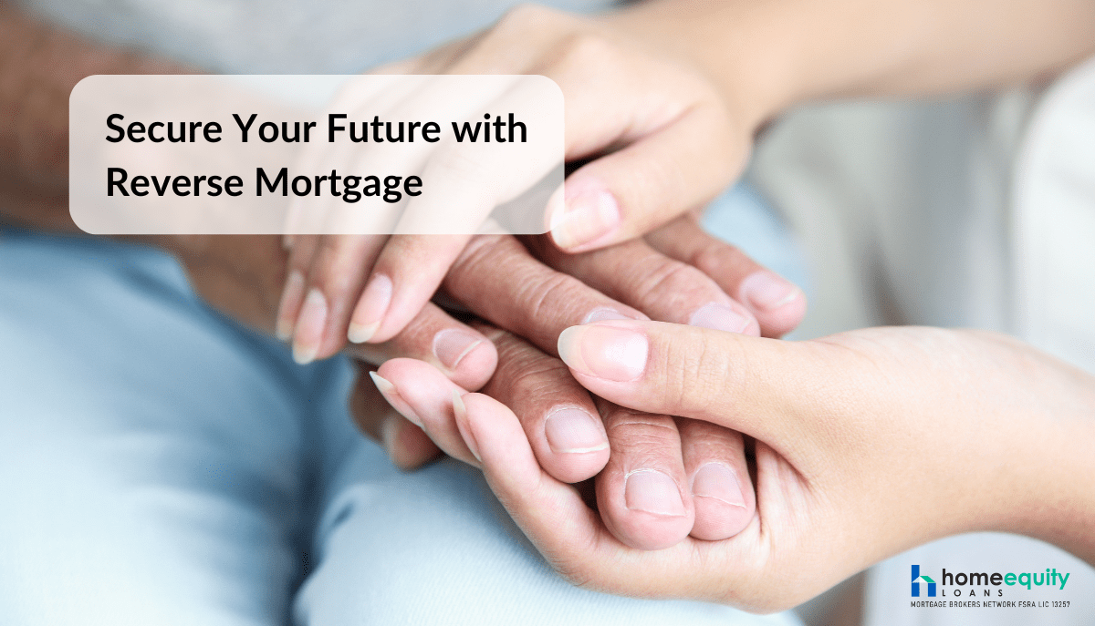 hands of senior homeowner taking reverse mortgage from home equity